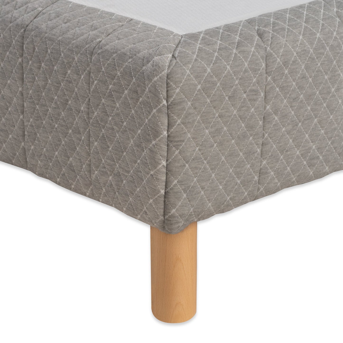 Sommier tapissier ressorts ensachés - H 35 cm - Tissu nid d'abeille - SONGES