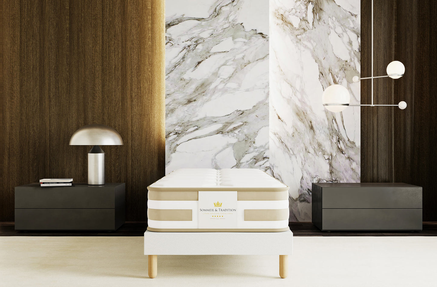 Micro pocket spring and memory foam mattress - AMERIGO 25 cm
