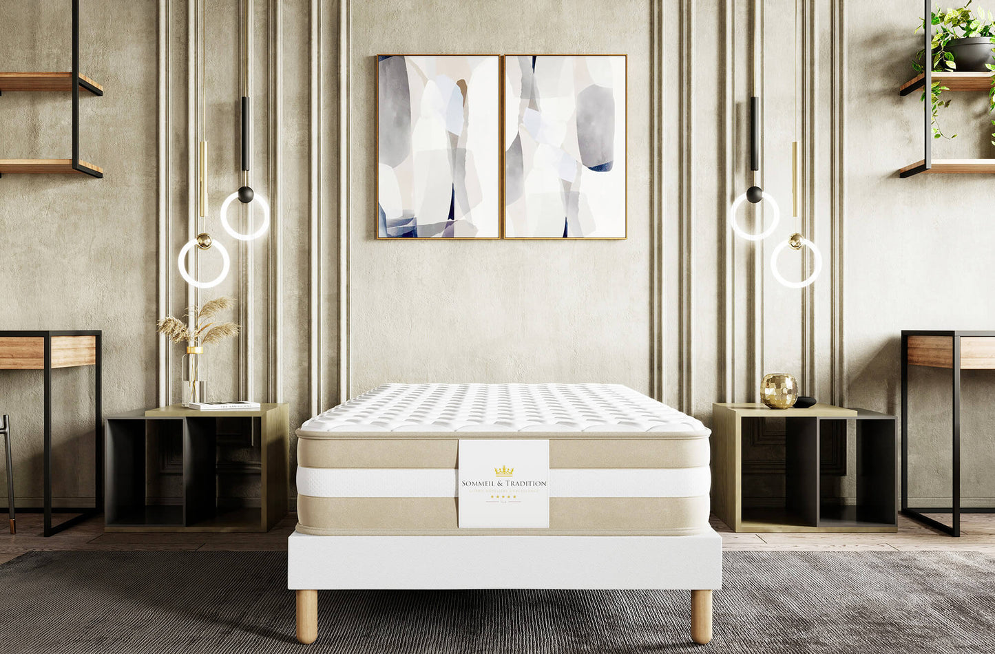 Pocket spring and memory foam mattress - MARCO 22 cm