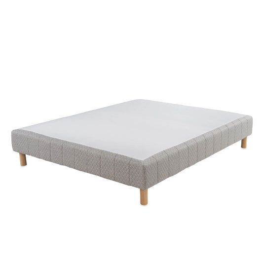 Sommier tapissier ressorts ensachés - H 35 cm - Tissu nid d'abeille - SONGES