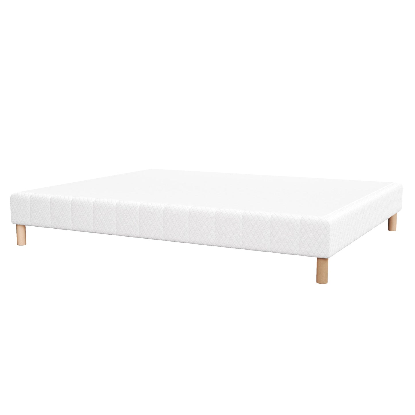 Sommier tapissier ressorts ensachés - H 35 cm - Tissu nid d'abeille - SONGES