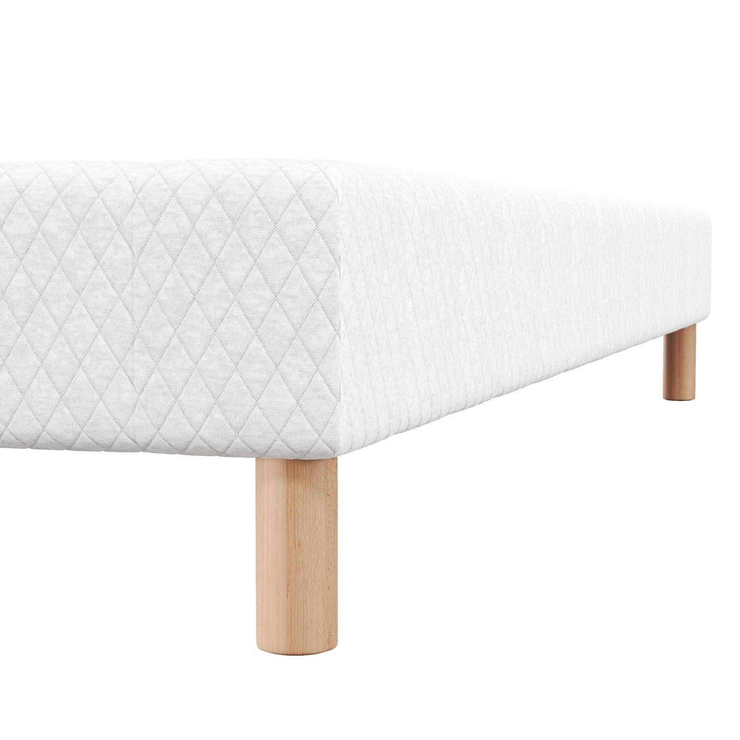 Sommier tapissier ressorts ensachés - H 35 cm - Tissu nid d'abeille - SONGES