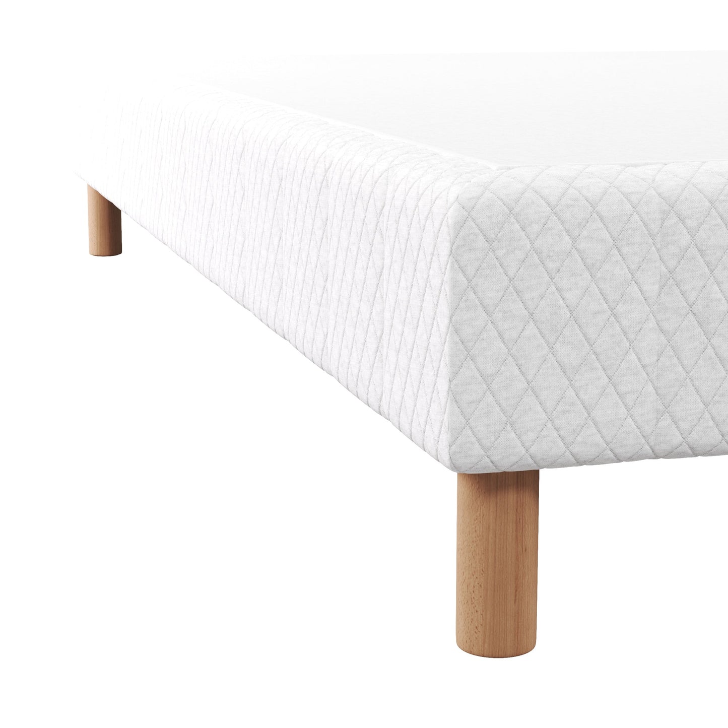 Sommier tapissier ressorts ensachés - H 35 cm - Tissu nid d'abeille - SONGES
