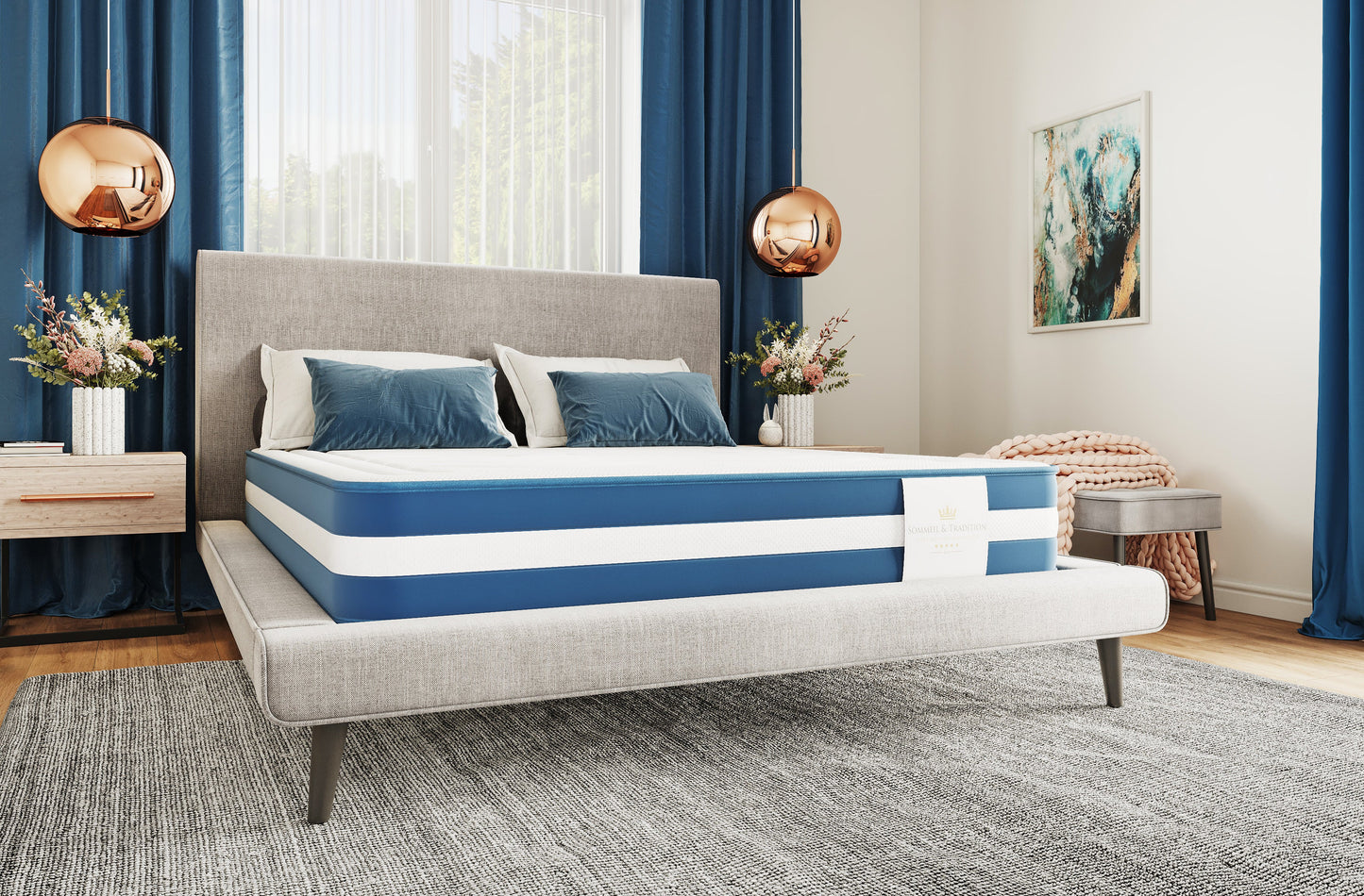 Pocket spring and memory foam mattress - LAFAYETTE 27cm