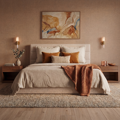 Lit coffre  NICE - Avec tête de lit, coffre intégré