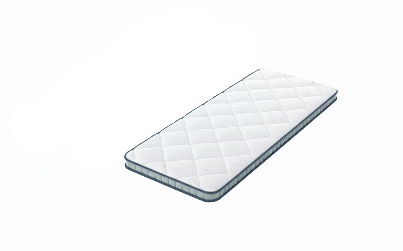 Surmatelas 2 en 1 côté FRESH été + côté mousse mémoire de forme - THERMO FRESH BLEU - TOPPER 5 cm